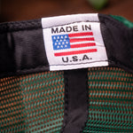 Made in USA tag on BloodRoot Ramble hat